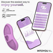 IY - Laia - Verwarmde Vingervibrator - Met App Control - Lila