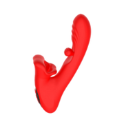 IY - Franky - Knabbelende Vibrator met Roterende Bal - Met App Control - Rood