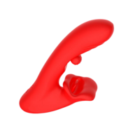IY - Franky - Knabbelende Vibrator met Roterende Bal - Met App Control - Rood