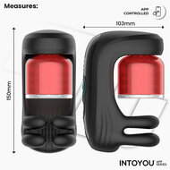 IY - Torky - Compressing Rotating Masturbator with App Control - Zwart