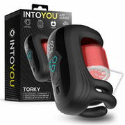 IY - Torky - Compressing Rotating Masturbator with App Control - Zwart