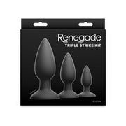 Renegade - Triple Strike - Buttplug Set - Zwart