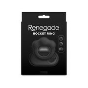 Renegade - Rocket - Vibrerende Cockring met Afstandsbediening - Zwart