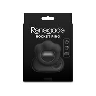 Renegade - Rocket - Vibrerende Cockring met Afstandsbediening - Zwart