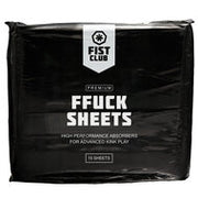 Fist Club - FFUCK SHEETS - Absorberende Pads - 15 stuks - Zwart