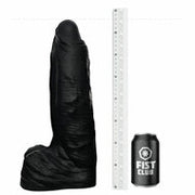 Fist Club - GIRTH QUAKE - Siliconen Dildo - 38 x 9,6 cm - Zwart