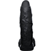 Fist Club - GIRTH QUAKE - Siliconen Dildo - 38 x 9,6 cm - Zwart