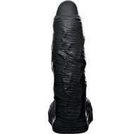 Fist Club - GIRTH QUAKE - Siliconen Dildo - 38 x 9,6 cm - Zwart