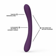 LELO - Boomerang - Dubbelzijdige Vibrator - Dubbele Motor - Paars