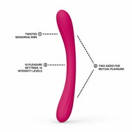 LELO - Boomerang - Dubbelzijdige Vibrator - Dubbele Motor - Cerise
