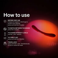 LELO - Boomerang - Dubbelzijdige Vibrator - Dubbele Motor - Cerise