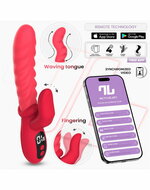 IY - Tingly - Golvende Vibrator met Vinger - App Control - Roze