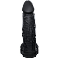 Fist Club - STRETCHPIG - Siliconen Dildo - 36 x 9 cm  - Zwart