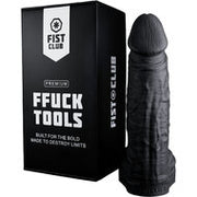 Fist Club - STRETCHPIG - Siliconen Dildo - 36 x 9 cm  - Zwart