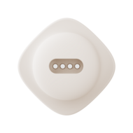 ZALO - Deya - Hands-free Vibrator - Modulair Kliksysteem - Ivoorwit