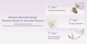 ZALO - Deya - Hands-free Vibrator - Modulair Kliksysteem - Ivoorwit