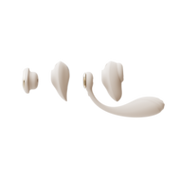 ZALO - Deya - Hands-free Vibrator - Modulair Kliksysteem - Ivoorwit