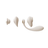 ZALO - Deya - Hands-free Vibrator - Modulair Kliksysteem - Ivoorwit