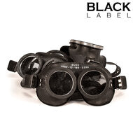 Black Label - Rubber Army Goggles - Fetish & Rubber Accessoire - Zwart