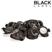 Black Label - Rubber Army Goggles - Fetish & Rubber Accessoire - Zwart