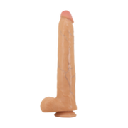 Pretty Love - Ansel - Super Grote Dildo - TPE - 36 cm - Lichte Huidskleur