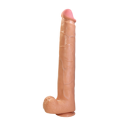 Pretty Love - Rael - Super Grote Dildo - TPE - 40 cm - Lichte Huidskleur