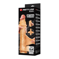 Pretty Love - Rael - Super Grote Dildo - TPE - 40 cm - Lichte Huidskleur