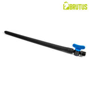 Brutus - Siliconen Anaal Douche met Afsluitklep - Zwart - Maat L