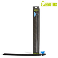 Brutus - Siliconen Anaal Douche met Afsluitklep - Zwart - Maat L