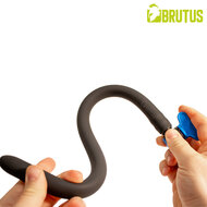 Brutus - Siliconen Anaal Douche met Afsluitklep - Zwart - Maat L