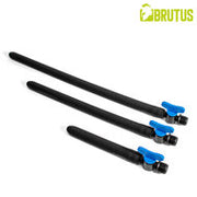 Brutus - Siliconen Anaal Douche met Afsluitklep - Zwart - Maat L
