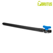 Brutus - Siliconen Anaal Douche met Afsluitklep - Zwart - Maat M