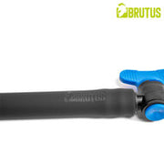 Brutus - Siliconen Anaal Douche met Afsluitklep - Zwart - Maat M