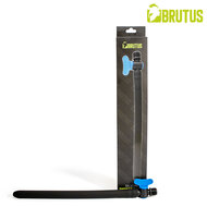 Brutus - Siliconen Anaal Douche met Afsluitklep - Zwart - Maat S