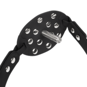 Rimba Mondknevel met Bit — Zwart/Rood