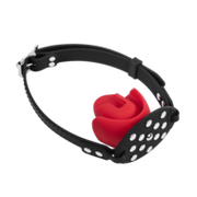 Rimba Mondknevel met Bit — Zwart/Rood