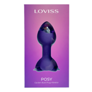 LOVISS - Posy - Garden Vibrerende Buttplug met afstandsbediening – Paars