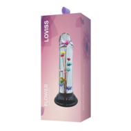 LOVISS Helichrysum Garden Flower Dildo Smooth – Transparant