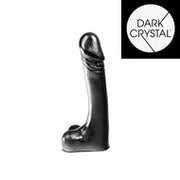 Dark Crystal - Dildo - 18,5 x 3 cm - Zwart