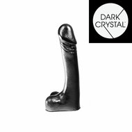Dark Crystal - Dildo - 18,5 x 3 cm - Zwart