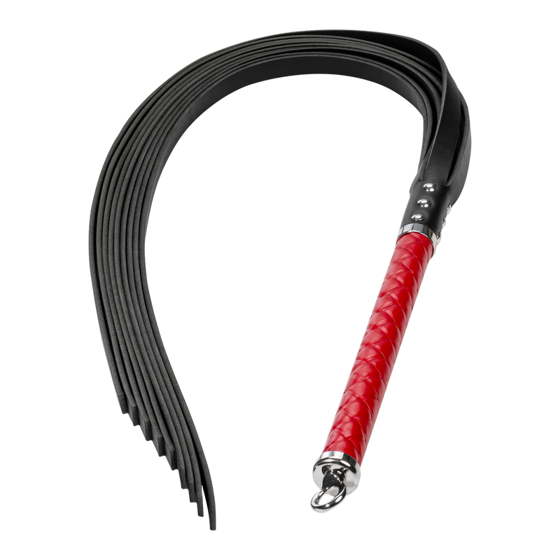 RISE - Lange Flogger met Harde Strengen – Rood