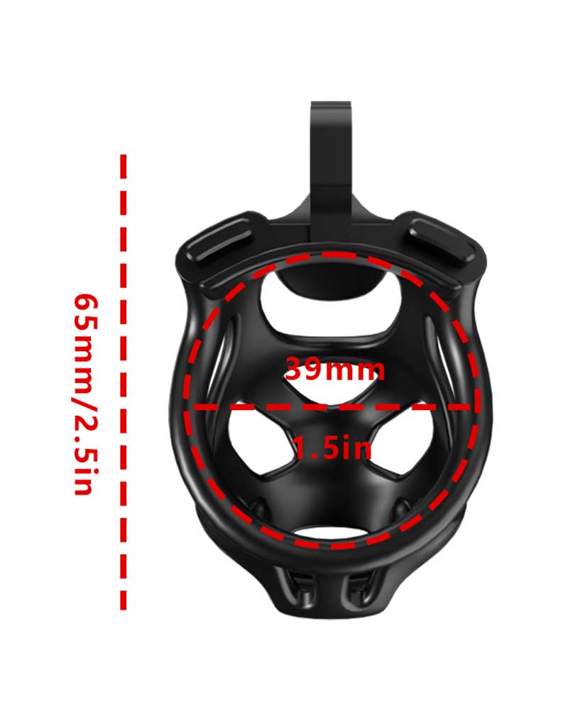 Rimba P-Cage - P-Cage PC07 - Kuisheidskooi - Peniskooi - Maat S - Zwart