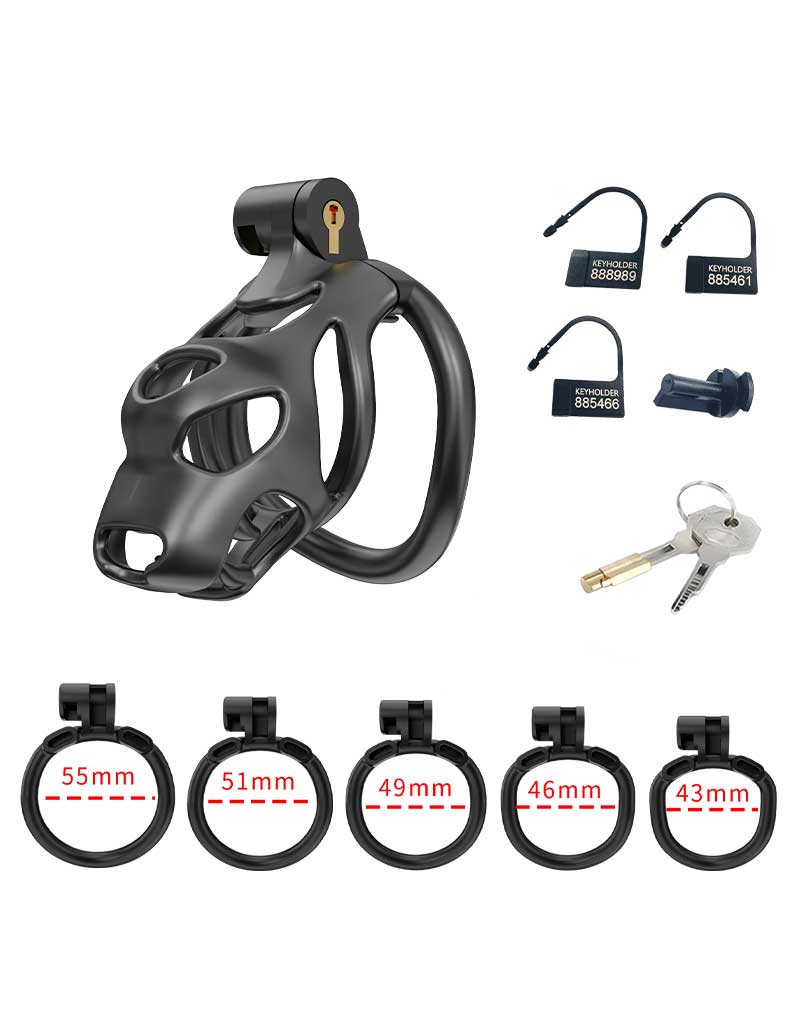 Rimba P-Cage - P-Cage PC07 - Kuisheidskooi - Peniskooi - Maat S - Zwart