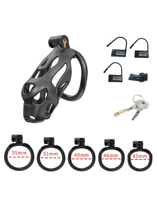 Rimba P-Cage - P-Cage PC07 - Kuisheidskooi - Peniskooi - Maat M - Zwart