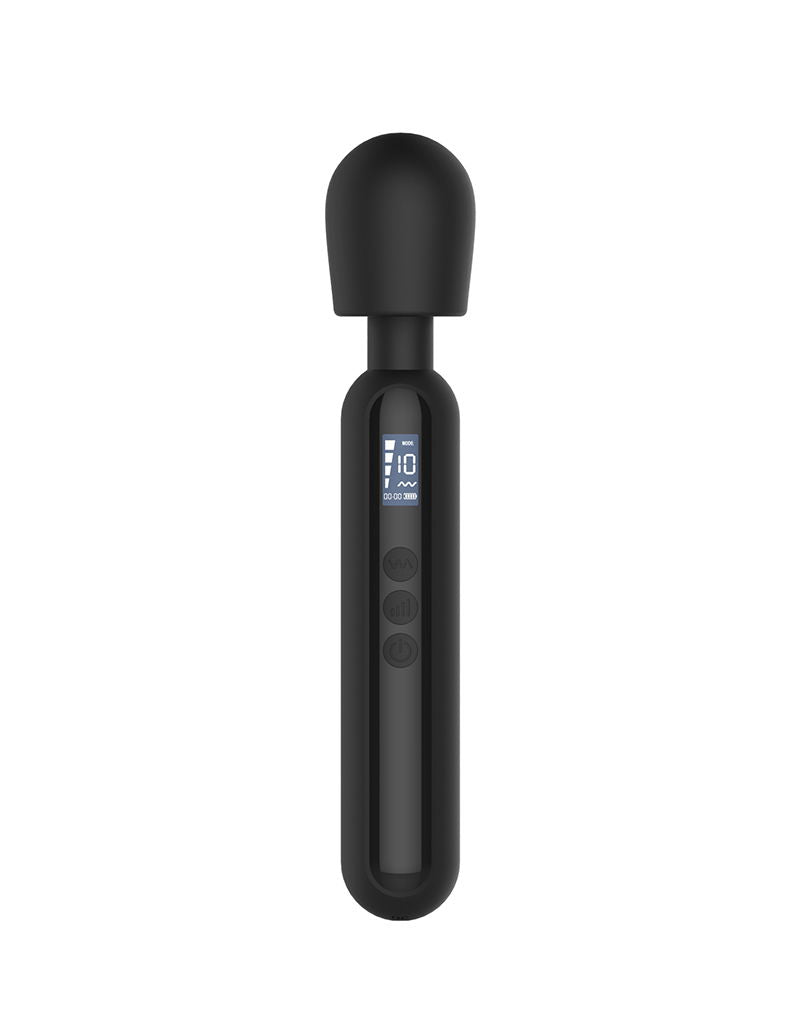 Rimba - Sensual Nights SN10 - Medium Wand Vibrator - Massager - Zwart