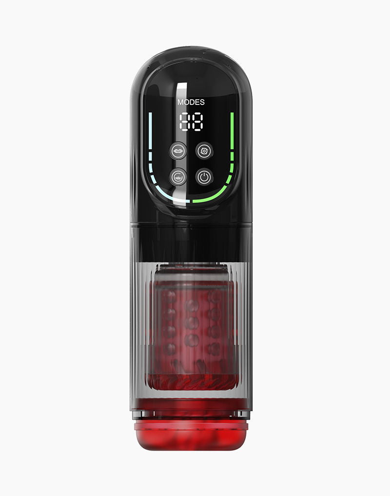 Rimba Toys - Orgastobator 07 - Masturbator - Rood/Transparant