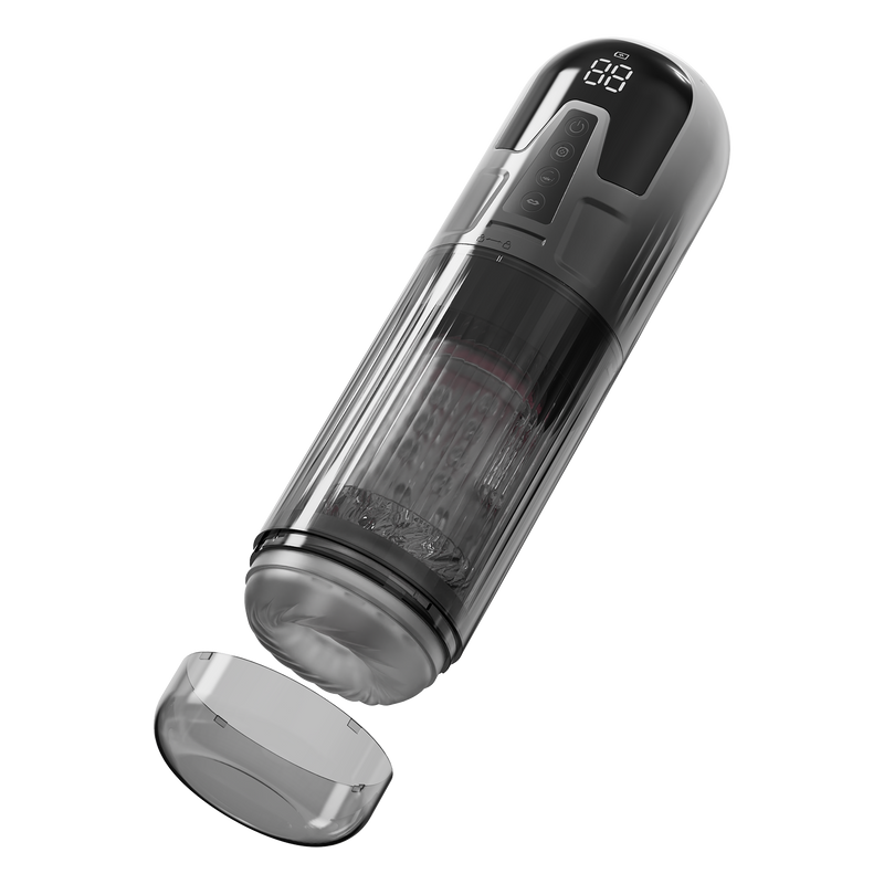 Rimba Toys - Orgastobator 08 - Masturbator - Zwart/Transparant