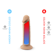 SILEXD - Real Skin Dildo - Model 2 - Lengte 15 cm - Lichte Huidskleur-Erotiekvoordeel.nl