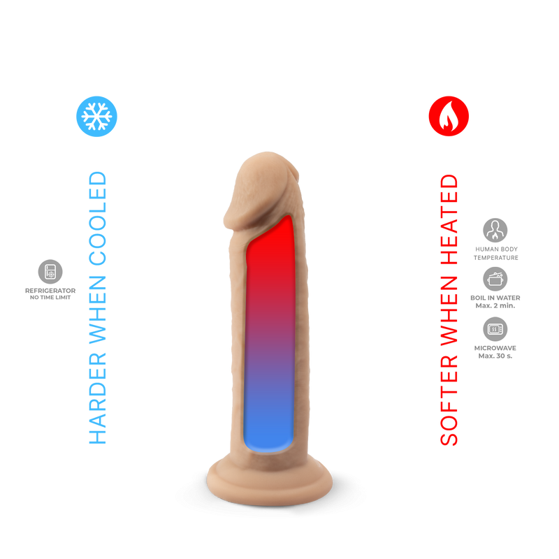 SILEXD - Real Skin Dildo - Model 2 - Lengte 15 cm - Lichte Huidskleur-Erotiekvoordeel.nl