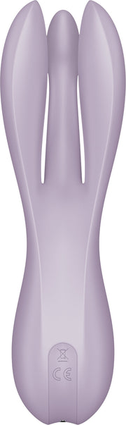 Satisfyer - Threesome 2 - Multifunctionele Vibrator Met 3 Voelsprieten - Lila-Erotiekvoordeel.nl